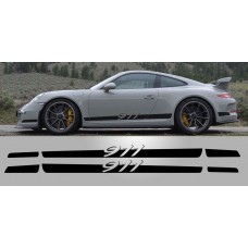 Aufkleber passend für Porsche 911 Tapered Script Side Decal Graphic