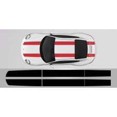 Aufkleber passend für Porsche 911 R Racing Stripe Decals