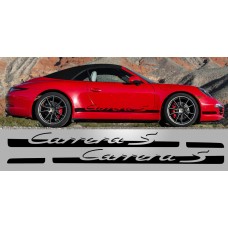 Aufkleber passend für Porsche 911 Carrera S Tapered Script Side Decal Graphic