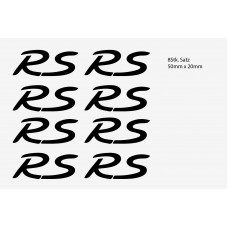 Decal to fit Porsche RS Decal 8pcs, set 50mm x 20mm