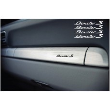 Decal to fit Porsche Boxster S Dashboard Decal 4pcs, set 50mm