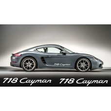 Aufkleber passend für Porsche 718 Cayman Aufkleber 2Stk, Satz 700mm