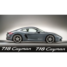Aufkleber passend für Porsche 718 Cayman Aufkleber 2Stk, Satz 300mm