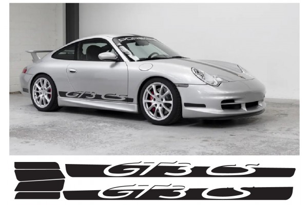 Aufkleber passend für Porsche 991 GT3 CS Script Side Decal Graphic 6 stk. Satz