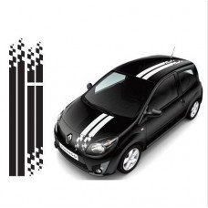 Decal to fit Renault sport racing side decal set Twingo Clio Gordini Megane