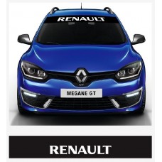 Decal to fit Renault windscreen sun stripe decal 