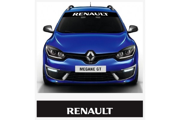 Decal to fit Renault windscreen sun stripe decal 