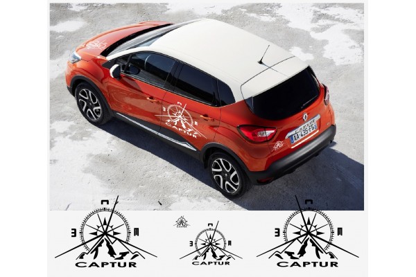 Decal to fit Renault Sport Capture Komplet set 3pcs. decal