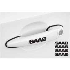 Decal to fit SAAB Door handle decal 4pcs, set 80mm