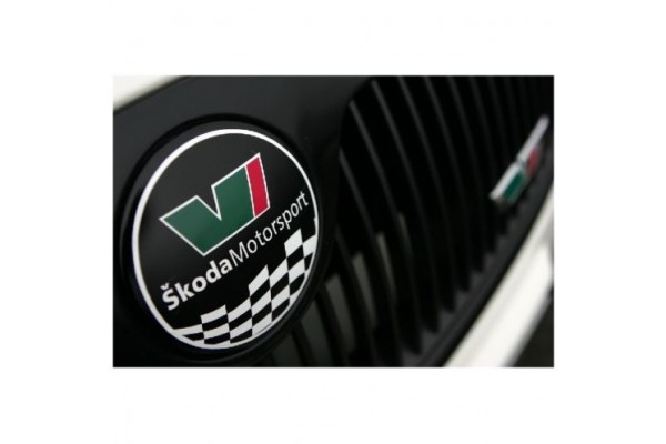 Aufkleber passend für Skoda Motorsport Emblem Aufkleber Ø 89 mm