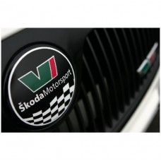 Aufkleber passend für Skoda Powered by Skoda Motorsport RS Seitenaufkleber Aufkleber 1550mm 2 Stk. Satz