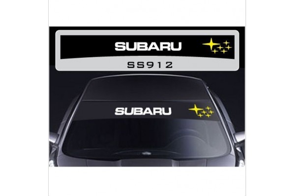 Subaru Impreza windscreen sun stripe decal