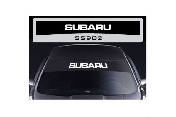 Subaru windscreen sun stripe decal