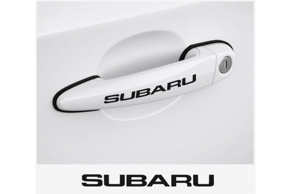 Subaru Door handle- rim- window- brake caliper- mirrordecal 4 pcs.