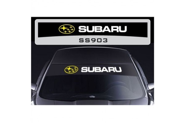 Subaru windscreen sun stripe decal