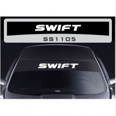 Decal to fit Suzuki Swift windscreen sun stripe decal