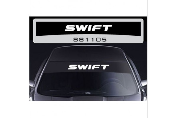 Decal to fit Suzuki Swift windscreen sun stripe decal