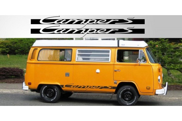 Decal to fit Volkswagen Camper S Vinyl Decal Pair