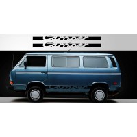 Decal to fit Volkswagen Camper Vinyl Decal Pair