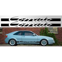 Decal to fit Volkswagen Corrado Vinyl Decal Pair Version 2