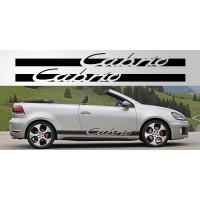 Aufkleber passend für Volkswagen Golf Cabrio Decal Pair