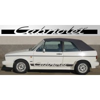 Aufkleber passend für Volkswagen Golf Cabriolet Decal Pair