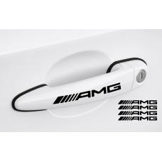 Decal to fit AMG Door handle decal set 4pcs, 120mm neu logo