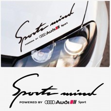 Decal to fit Audi SPORT MIND Powered by Audi side decal 40cm 2pcs. Set