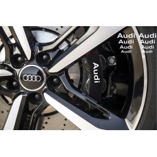 Aufkleber passend für Audi Bremssattel Spiegel Fenster Aufkleber 63mm – 36mm