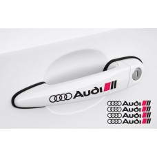 Aufkleber passend für Audi Türgriff Aufkleber Satz 4Stk, 120mm