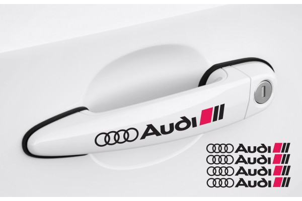 Aufkleber passend für Audi Türgriff Aufkleber Satz 4Stk, 120mm