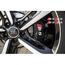 Aufkleber passend für Audi S5 Bremssattel Spiegel Fenster Aufkleber