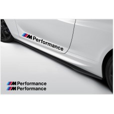 Aufkleber passend für BMW M Performance Seitenaufkleber Aufkleber 1000mm 2 Stück Satz