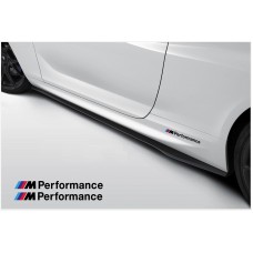 Aufkleber passend für BMW M Performance Seitenaufkleber Aufkleber 200mm 2 Stück Satz