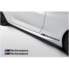 Aufkleber passend für BMW M Performance Seitenaufkleber Aufkleber 500mm 2 Stück Satz