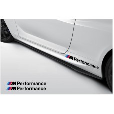 Aufkleber passend für BMW M Performance Seitenaufkleber Aufkleber 600mm 2 Stück Satz