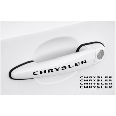 Decal to fit Chrysler Door handle decal 4pcs, set 120mm