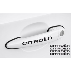 Decal to fit Citroen Door handle decal 4pcs, set 120mm