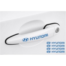 Decal to fit Hyundai Door handle decal 4pcs, set 120mm