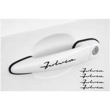 Decal to fit Lancia Fulvia Door handle decal 4pcs, set 120mm