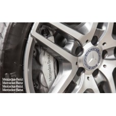 Aufkleber passend für Mercedes Bremssattel Felgen Spiegel Fenster Aufkleber 4 Stk. 87mm