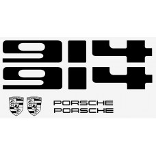 Aufkleber passend für Porsche 914 Aufkleber 6Stk. Satz