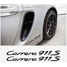 Aufkleber passend für Porsche Carrera 911 S Aufkleber 35cm 2Stk. Satz