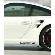 Aufkleber passend für Porsche Cayman S Seitenaufkleber Aufkleber 30cm 2Stk. Satz