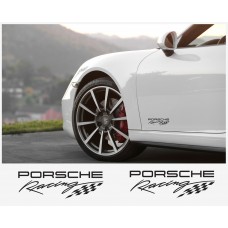 Aufkleber passend für Porsche Racing Seitenaufkleber Aufkleber 20cm 2Stk. Satz