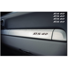 Decal to fit Porsche RS 4,0 Dashboard Decal 4pcs, set 40mm