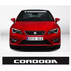 Aufkleber passend für SEAT Cordoba Frontscheiben Sonnenblendstreifen Aufkleber 950 mm