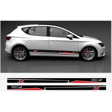Decal to fit Seat Leon R side decal set