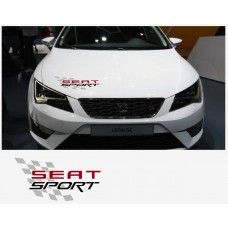 Decal to fit Seat Sport bonnet decal 40cm