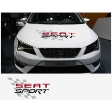 Aufkleber passend für Seat Sport Haubenaufkleber Aufkleber 64cm